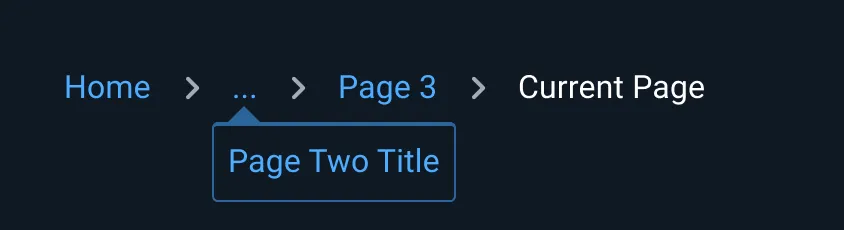 Don’t: Truncate a single item with an ellipsis unless space is limited.